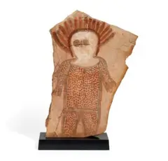Wandjina Kalerungari by Wattie Karrawara, 1975, natural earth pigments on sandstone, sold Mar 2026