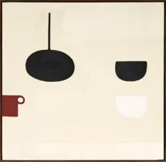New Still Life Study by William Scott, 1983, oil on canvas, sold Aug 2024