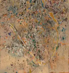 Werribee Gorge No. 8 by Fred Williams, 1977 – 78, oil on canvas, sold Aug 2024