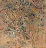 Werribee Gorge No. 8 by Fred Williams, 1977 – 78, oil on canvas, sold Aug 2024