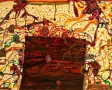 Tuscan Kitchen by John Olsen, 2004, oil on linen, offered Aug 2024