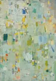 Construction In Colour by Yvonne Audette, 1960, synthetic polymer paint on cardboard on composition board, sold Aug 2024