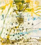 Frog Spawn by John Olsen, 1996, watercolour, pastel and gouache on paper, sold Aug 2024