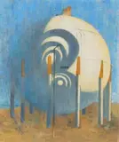 Brazilia At Corio by Eric Anchor Thake, 1976, oil on canvas board, sold Nov 2024