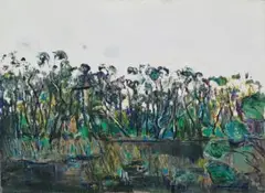 Landscape With Swamp by Fred Williams, 1972, oil on canvas, sold Nov 2024