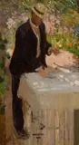 Figure Study For The Arbour by E. Phillips Fox, c.1909 – 10, oil on canvas, offered Nov 2024