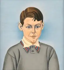 Portrait Of O’Donnell Moffett by Rita Angus, c.1939, oil on canvas on cardboard, sold Nov 2024