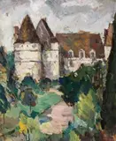 Le Chateau by Bessie Davidson, oil on plywood on composition board, offered Nov 2024