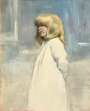Going To Bed – England by Mortimer Menpes, oil on board, sold Nov 2024