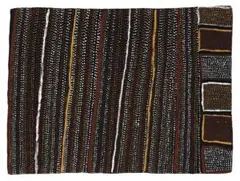 Untitled by Rammey Ramsey, 2009, gouache, ochres and pigment with synthetic binder on crescent board, sold Mar 2025