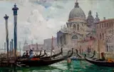 La Salute by Arthur Streeton, 1908, oil on canvas, sold May 2025