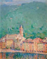 Portofino by John Peter Russell, C.1914, oil on canvas on plywood, sold May 2025