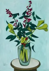 Flowers And Leaves by John Brack, 1958, oil on canvas, sold May 2025