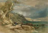 Elizabeth Bay, Sydney by Conrad Martens, c.1840, watercolour on paper, sold May 2025