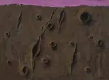 Lunar Landscape by Albert Tucker, 1957, synthetic polymer paint on composition board, sold Aug 2025