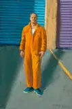 Third study for Portrait of Bruce Beresford by Jeffrey Smart, 2009, oil on canvas, sold Aug 2025