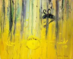 Nebuchadnezzar dreaming of gold by Arthur Boyd, c.1968 - 71, oil on composition board, sold Aug 2025