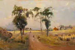 The morning ride by Walter Withers, c.1894 - 1902, oil on canvas, sold Nov 2025