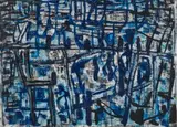 Jetty by Ian Fairweather, 1962, synthetic polymer paint on cardboard on composition board, offered Nov 2025