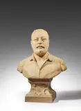 Buste de Gustave Eiffel by Alfonso Balzico, Terre cuite, sold Jun 2024