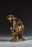 Flore accroupie n°3 Édition de Susse entre 1911 et 1934 by Jean-Baptiste Carpeaux, Bronze à patine mordorée, sold Jun 2024