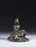 Jeune bretonne au bouquet by Ruth Anna Maria Milles, Bronze à patine brune, sold Jun 2024