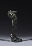 La Charmeuse dit aussi Femme au serpent Modèle créé vers 1906-1907 by Joseph Antoine Bernard, Bronze à patine brun-vert, sold Jun 2024