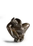 Modèle accroupi by Pollès, 2003, Épreuve en bronze patiné, sold Jun 2024