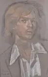 Jeune tchécoslovaque by Yanis Tsarouchis, Pastel et fusain sur papier, sold Jun 2024