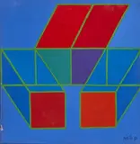 Sarmanka by Achille Perilli, 1980, Toile, sold Jun 2024