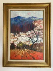 Paysage de Provence by Bernard Lignon, Toile, sold May 2024