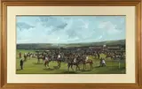 Aux courses, avant le départ by Johnny Audy, 1872, Gouache, sold Mar 2023