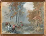 Rallye Kermaingant, bien aller by Karl Reille, Gouache, sold Mar 2023