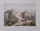 La Mer de Glace », Vue de la Flégère, Nice et Savoie by Félix Benoist, Lithographie, sold Apr 2023