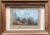 Jungfrau by Jean Dubois, Gouache sur papier, sold Apr 2023