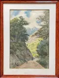Cavalier dans le Valdeblore by Pierre Comba, Aquarelle, sold Apr 2023