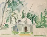 Paysage d'Afrique du Nord by Jean Launois, Aquarelle, sold Mar 2023