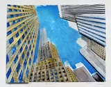 New-York by Gottfried Salzmann, 2018, Lithographie et collage en, sold Mar 2023