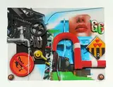 No smoking / volant by Peter Klasen, 2018, Lithographie et collage en, sold Mar 2023