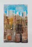 Brooklyn by Gottfried Salzmann, Lithographie et collage en, sold Mar 2023