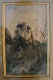 Château médiéval by Henri Harpignies, 1869, Aquarelle, sold Jun 2013