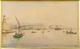 Vue du Pharo by Émile Henry, Aquarelle signée en bas à droite, sold Jun 2025