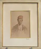 Portrait de jeune grec by Pierre Bonirote, Aquarelle sur papier signé des initiales en bas à gauche et situé à "Athènes", encadré sou, sold Jun 2025