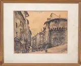 Le Puy by Joannes Drevet, 1887, Aquarelle, sold Jun 2025