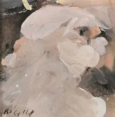 Personnage, série des mutants by Roger Edgar Gillet, 1986, Gouache, sold Apr 2024