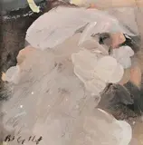 Personnage, série des mutants by Roger Edgar Gillet, 1986, Gouache, sold Apr 2024