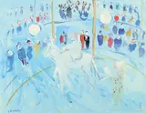 Au cirque by André Lanskoy, Gouache, sold Apr 2024
