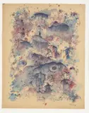 SANS TITRE, VERS 1970 by Mark Tobey, Gouache sur papier signé en bas à droite, sold Oct 2019