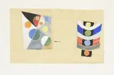 ÉTUDE POUR LE PAVILLON DES CHEMINS DE FER, 1936-1937 by Robert Delaunay, Gouache et crayon sur papier, sold Oct 2019