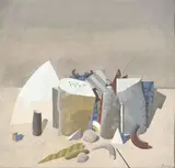 STILLEBEN by Karl Korab, 1978, Gouache sur papier signé et daté en bas à droite, sold Oct 2019